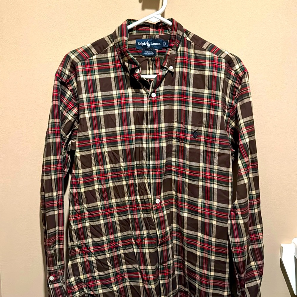 Ralph Lauren’s red plaid button down